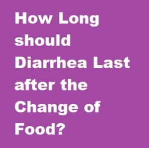 Change of Food Diarrhea Banner